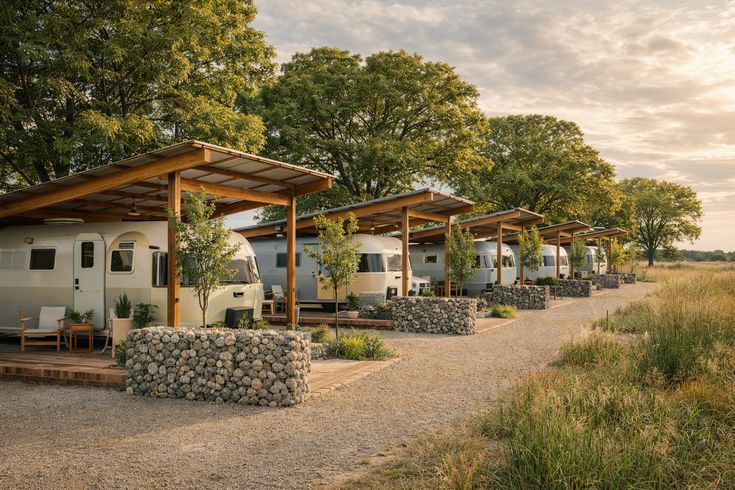 Full hookup RV site for long term stay